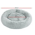i.Pet Dog Cat Bed 110cm Extra Large Calming Soft Plush Grey
