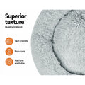 i.Pet Dog Cat Bed 110cm Extra Large Calming Soft Plush Grey
