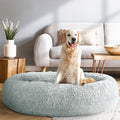 i.Pet Dog Cat Bed 110cm Extra Large Calming Soft Plush Grey