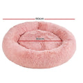 i.Pet Dog Cat Bed 110cm Extra Large Calming Plush Pink