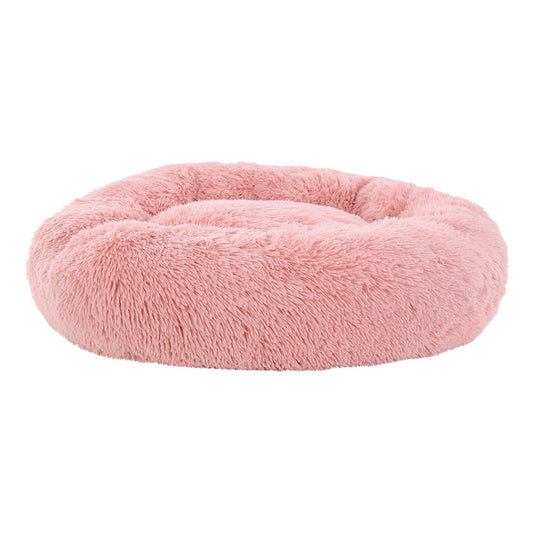 i.Pet Dog Cat Bed 90cm Large Calming Soft Plush Pink