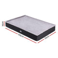 i.Pet Pet Bed Dog Cat Large Grey Calming Foam Cushion Washable