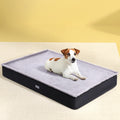 i.Pet Pet Bed Dog Cat Large Grey Calming Foam Cushion Washable