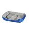 i.Pet Dog Cat Bed Calming Cave Mat Washable Blue Plush Soft