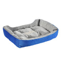 i.Pet Dog Cat Bed Calming Cave Mat Washable Blue Plush Soft