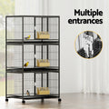 i.Pet Large Bird Cage Aviary Budgie Parrot Perch Stand Wheels