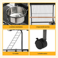 i.Pet Bird Cage 155cm Large Parrot Aviary Stand-Alone Wheels Castor