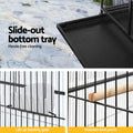 i.Pet Bird Cage 160cm Large Parrot Aviary Budgie Stand Wheels