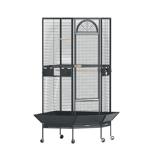i.Pet Large Bird Cage Aviary Budgie Parrot Stand Wheels 161cm