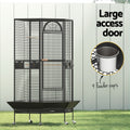 i.Pet Large Bird Cage Aviary Budgie Parrot Stand Wheels 161cm