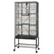 i.Pet 176cm 3-Tier Large Bird Cage Aviary with Ladder Parrot Budgie Wheels Black