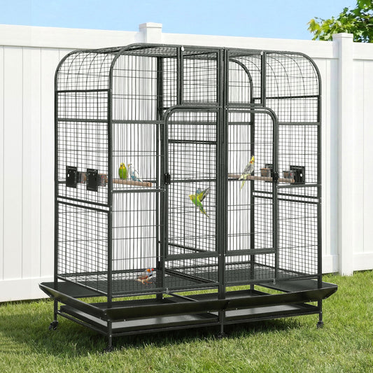 i.Pet Bird Cage 185cm Extra Large Aviary Parrot Castor Wheels