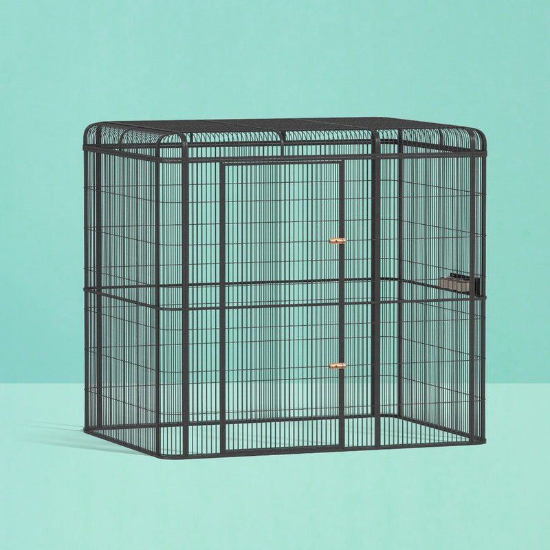 i.Pet Large Walk-in Aviary 203cm Bird Cage Budgie Parrot Perch