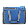 i.Pet Pet Carrier Bag Foldable Dog Cat Travel Cage Portable Car Blue