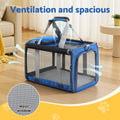 i.Pet Pet Carrier Bag Foldable Dog Cat Travel Cage Portable Car Blue