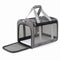 i.Pet Pet Carrier Bag Foldable Dog Cat Durable Crate Travel Cage Portable Car Kennel Grey