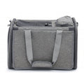 i.Pet Pet Carrier Bag Foldable Dog Cat Durable Crate Travel Cage Portable Car Kennel Grey