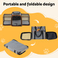 i.Pet Pet Carrier Foldable Expandable Dog Cat Travel Cage Portable Kennel