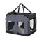i.Pet Pet Carrier Soft Crate 60x42CM Dog Cat Portable Foldable