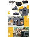 i.Pet Pet Carrier Soft Crate 60x42CM Dog Cat Portable Foldable