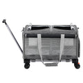 i.Pet Pet Carrier Trolley Foldable Cat Dog Stroller Grey