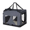 i.Pet Dog Cat Carrier Soft Crate 82x58cm XL Portable Foldable