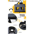 i.Pet Dog Cat Carrier Soft Crate 82x58cm XL Portable Foldable