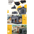 i.Pet Dog Cat Carrier Soft Crate 82x58cm XL Portable Foldable