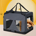 i.Pet Dog Cat Carrier Soft Crate 82x58cm XL Portable Foldable