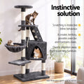 i.Pet Cat Tree 120cm Tower Scratching Post Scratcher Wood Condo House Bed Toys