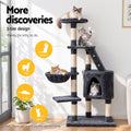 i.Pet Cat Tree 120cm Tower Scratching Post Scratcher Wood Condo House Bed Toys
