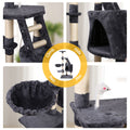 i.Pet Cat Tree 120cm Tower Scratching Post Scratcher Wood Condo House Bed Toys