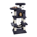 i.Pet Cat Tree 145cm Tower Scratching Post Wood Condo House Large Bed