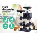 i.Pet Cat Tree 145cm Tower Scratching Post Wood Condo House Large Bed