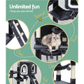 i.Pet Cat Tree 168cm Tower Scratching Post Condo Bed Hanging Toy