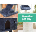 i.Pet Cat Tree 134cm Scratching Post Condo House Grey