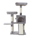 i.Pet Cat Tree 103cm Scratching Post Tower Condo Grey Wood