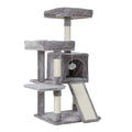 i.Pet Cat Tree 103cm Scratching Post Tower Condo Grey Wood