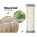 i.Pet Cat Tree 103cm Scratching Post Tower Condo Grey Wood