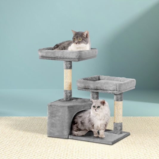 i.Pet Cat Tree 69cm Scratching Post Tower Wood Condo House Bed
