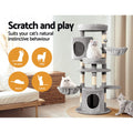 i.Pet Cat Tree 123cm Scratching Post Condo House Bed Toys