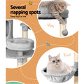 i.Pet Cat Tree 123cm Scratching Post Condo House Bed Toys