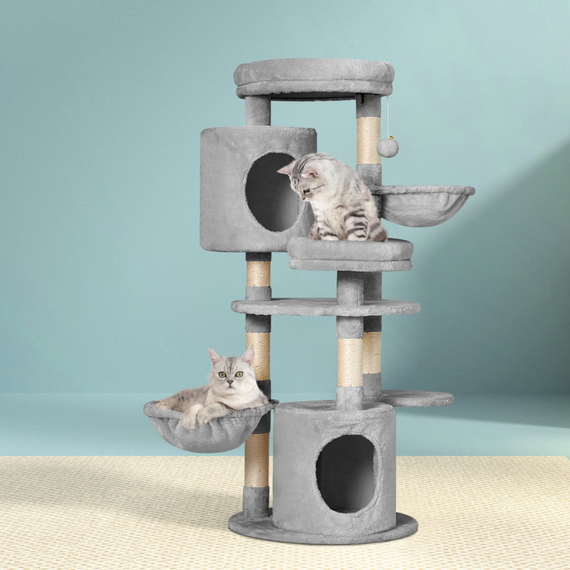i.Pet Cat Tree 123cm Scratching Post Condo House Bed Toys