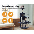 i.Pet Cat Tree 151cm Tower Scratching Post Wood Condo House Bed