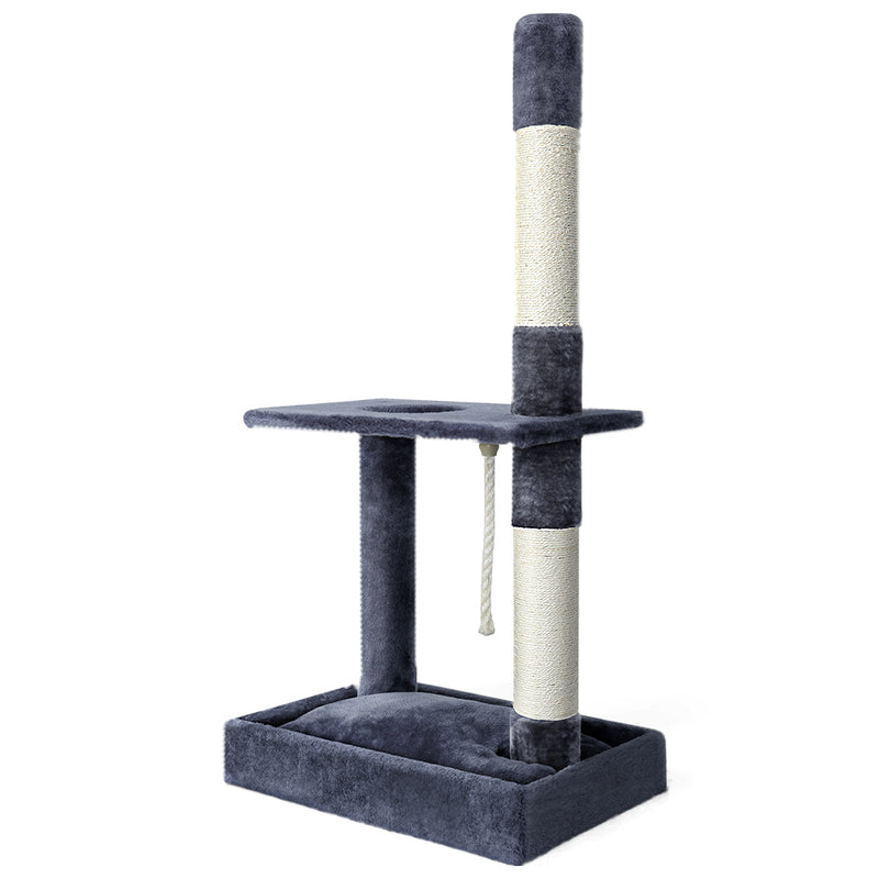 i.Pet Cat Tree 102cm Grey Scratching Post Tower Condo House