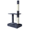 i.Pet Cat Tree 102cm Grey Scratching Post Tower Condo House