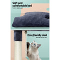 i.Pet Cat Tree 102cm Grey Scratching Post Tower Condo House
