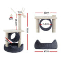 i.Pet Cat Tree 76cm Scratching Post Tower Condo House Hanging Toys