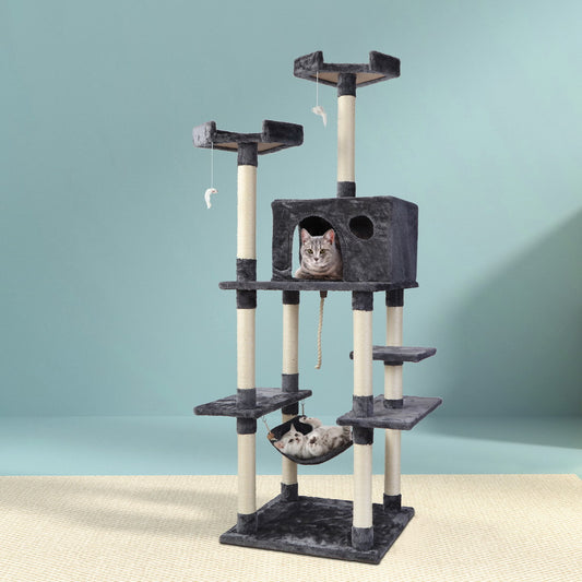 i.Pet Cat Tree 184cm Scratching Post Condo Bed House Tower Wood
