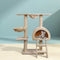 i.Pet Cat Tree 100cm Scratching Post Tower Condo House Bed Beige